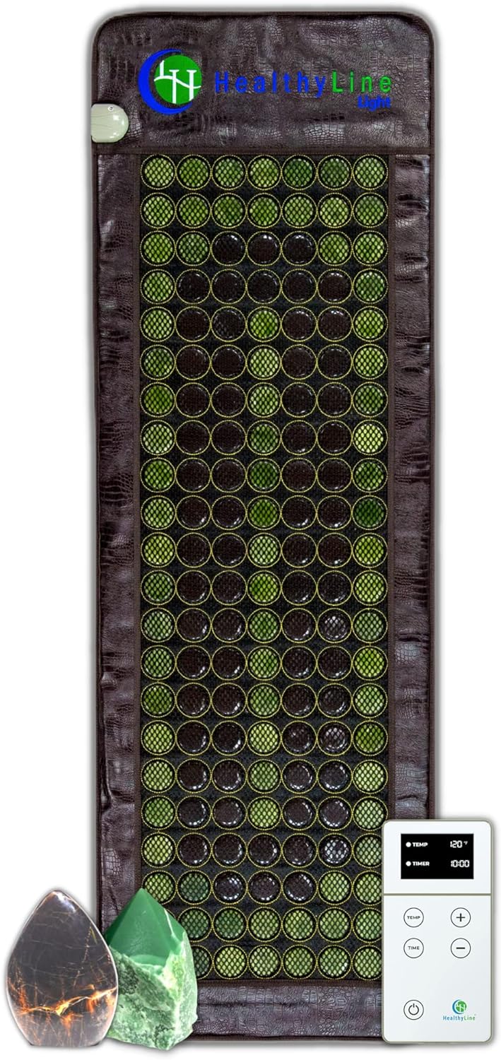 AF954E5E-5F36-95EC-B370-C3CF031D237C HealthyLine Far Infrared Heating Pad - Hot Stones Jade Tourmaline - Negative Ions - Mesh JT Mat Full 7224 Soft Light InfraMat Pro? - Image 1