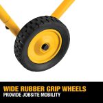 Miter Saw Stand With Wheels (DWX726), Yellow - Image 5