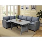 Bromford Rectangular 35.4'' Long Dining Set with Cushions - Image 5